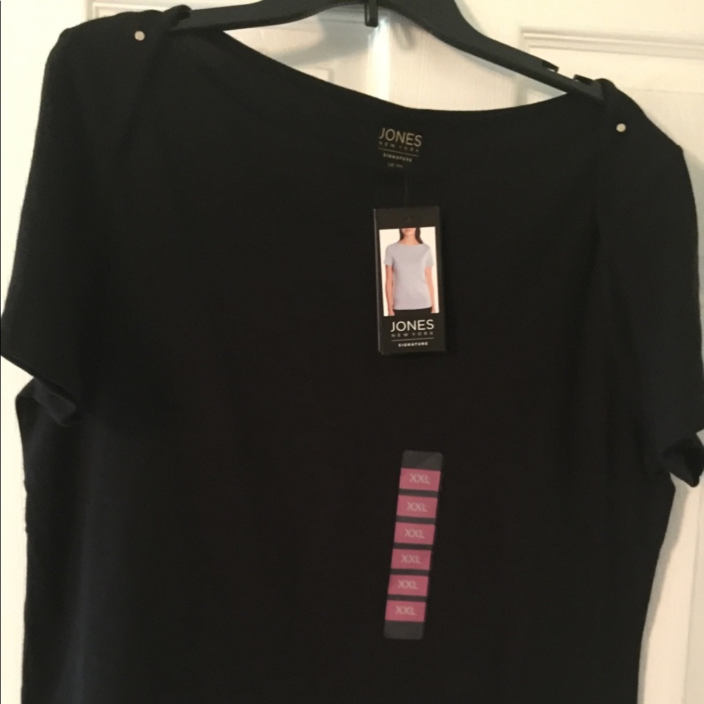 Jones of New York NWT Black XXL Top Shirt